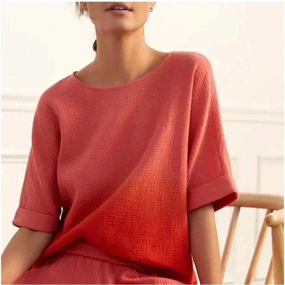 Anthropologie Dolan Ombré Oversized Lounge Tee - Picture 4 of 11